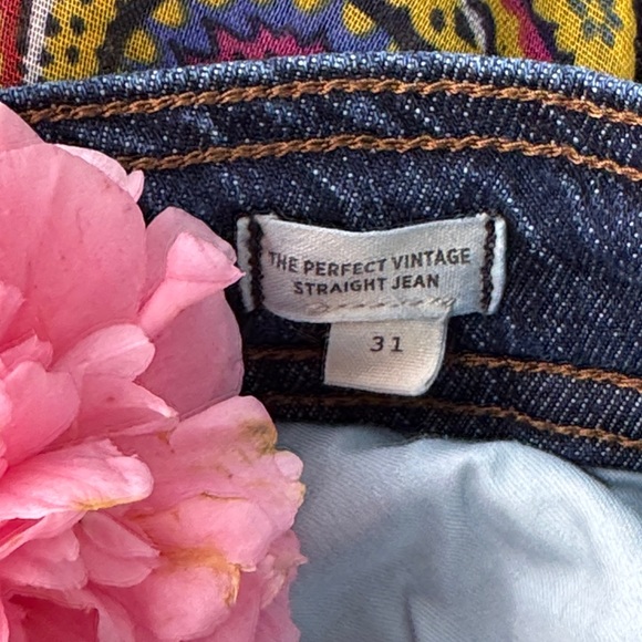 🩷 Madewell; The Perfect Vintage Straight Jean W/31 & L/27; Cotton/Hemp/Elastane - Picture 9 of 13